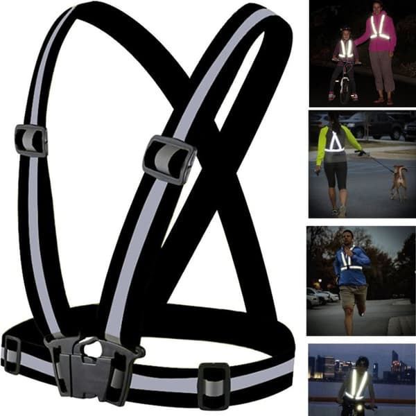 Refleksvest for trening / Sykle - Svart