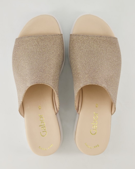 Gabor 84.613.64 Pantoletten in Roségold