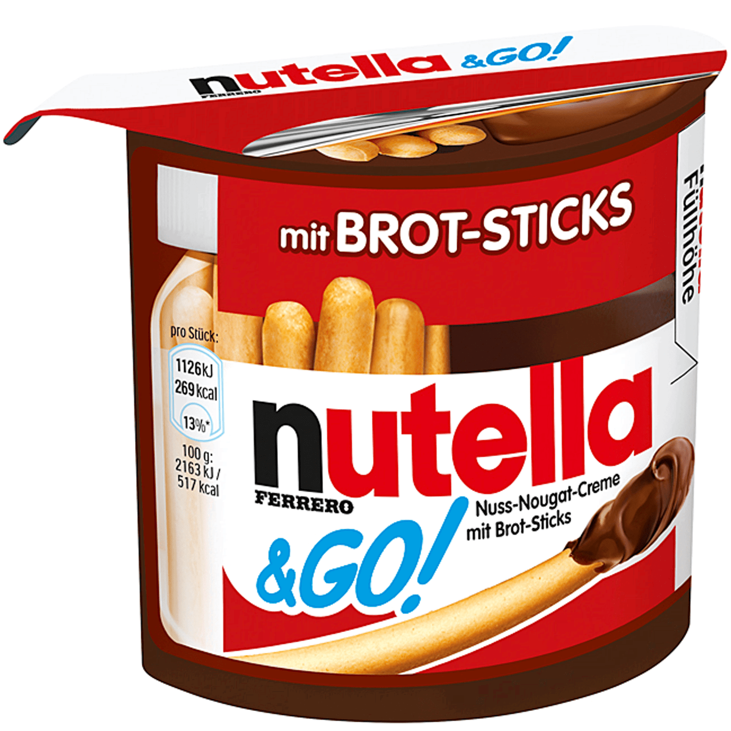 Nutella & Go - Brotsticks & nutella 52g MHD:7.6.25