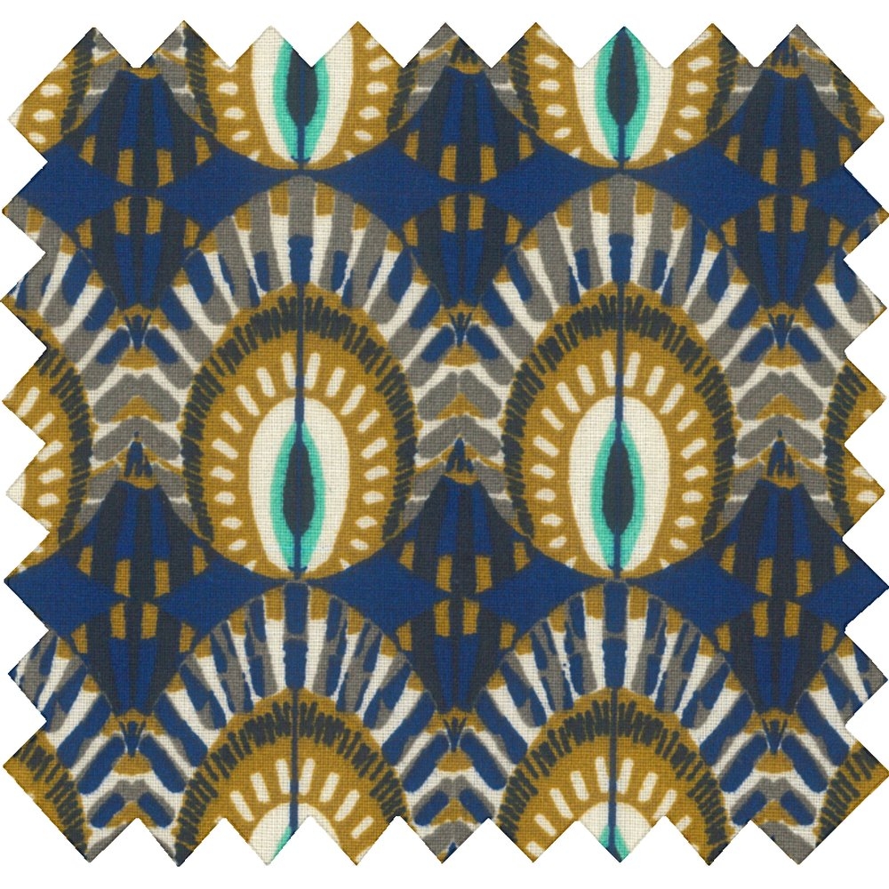 Tissu Voile Plumes De Paon