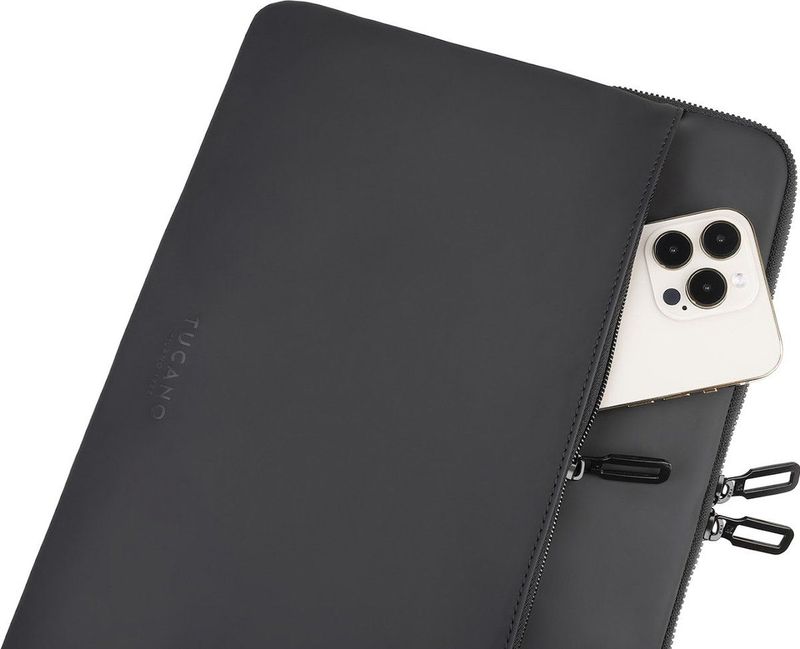 TUCANO - Sleeve Gommo - Laptop Sleeve - Zwart - Neopreen