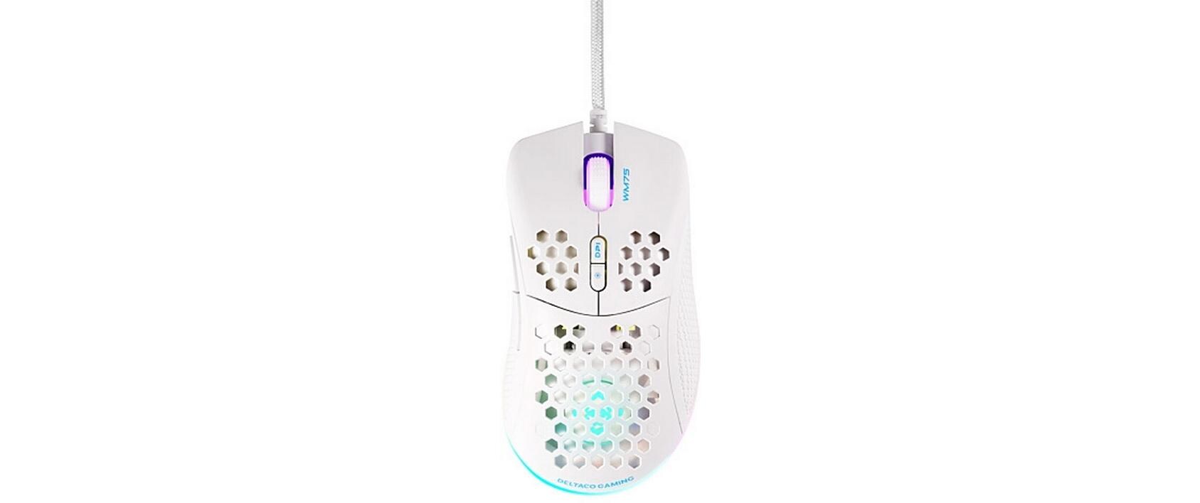 Gaming-Maus GAM-108-W WeissLeichte Gaming-Maus mit RGB-Beleuchtung