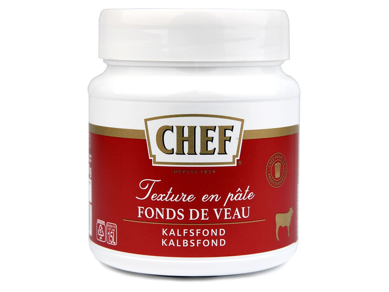 Fond de veau Chef Premium - en pâte - 640 g - Chef®