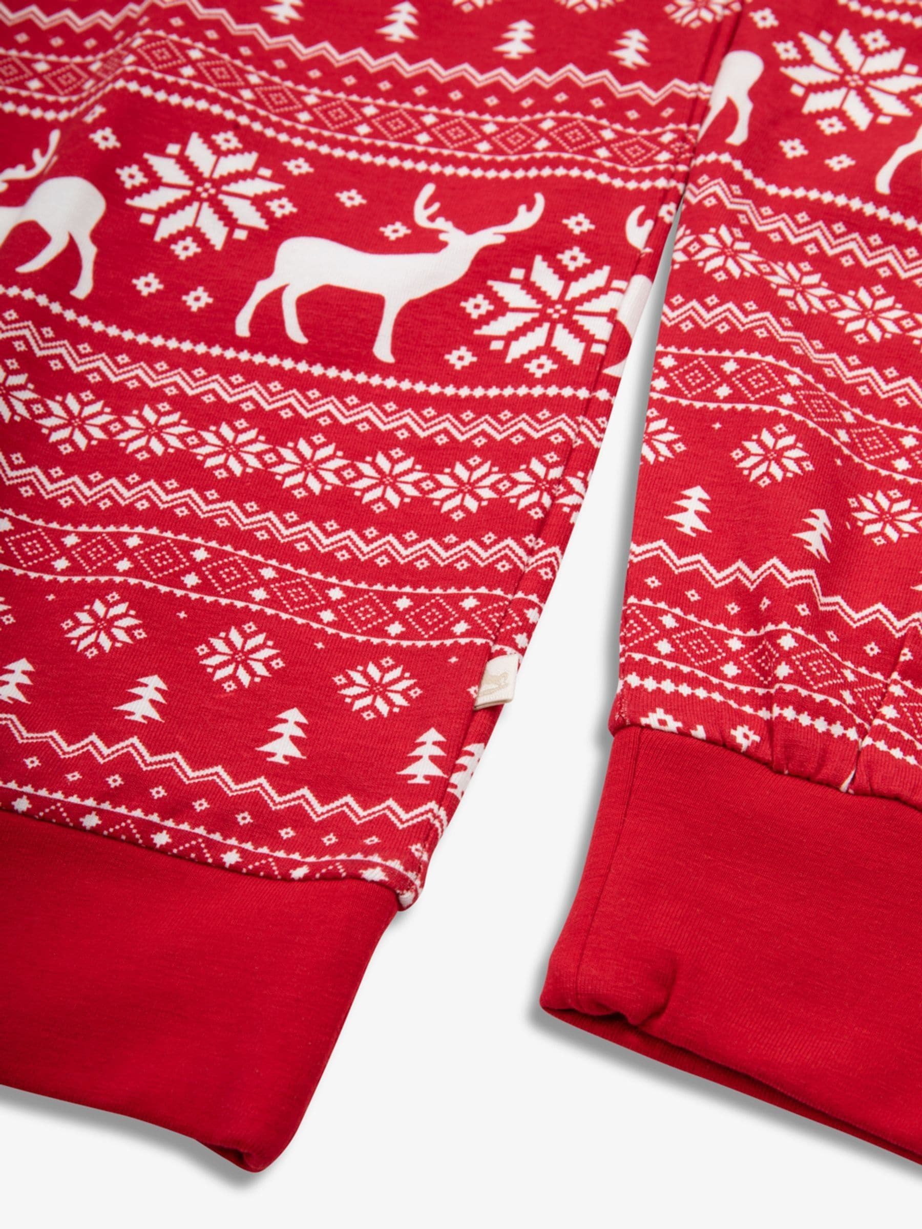 Rood - The Little Tailor kerstpyjama met rendier