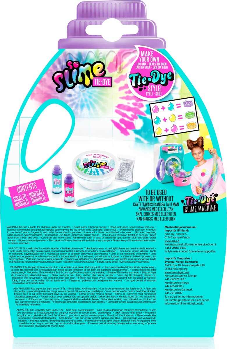 So Slime - Tie Dye Slime Kit - Tørrestativ