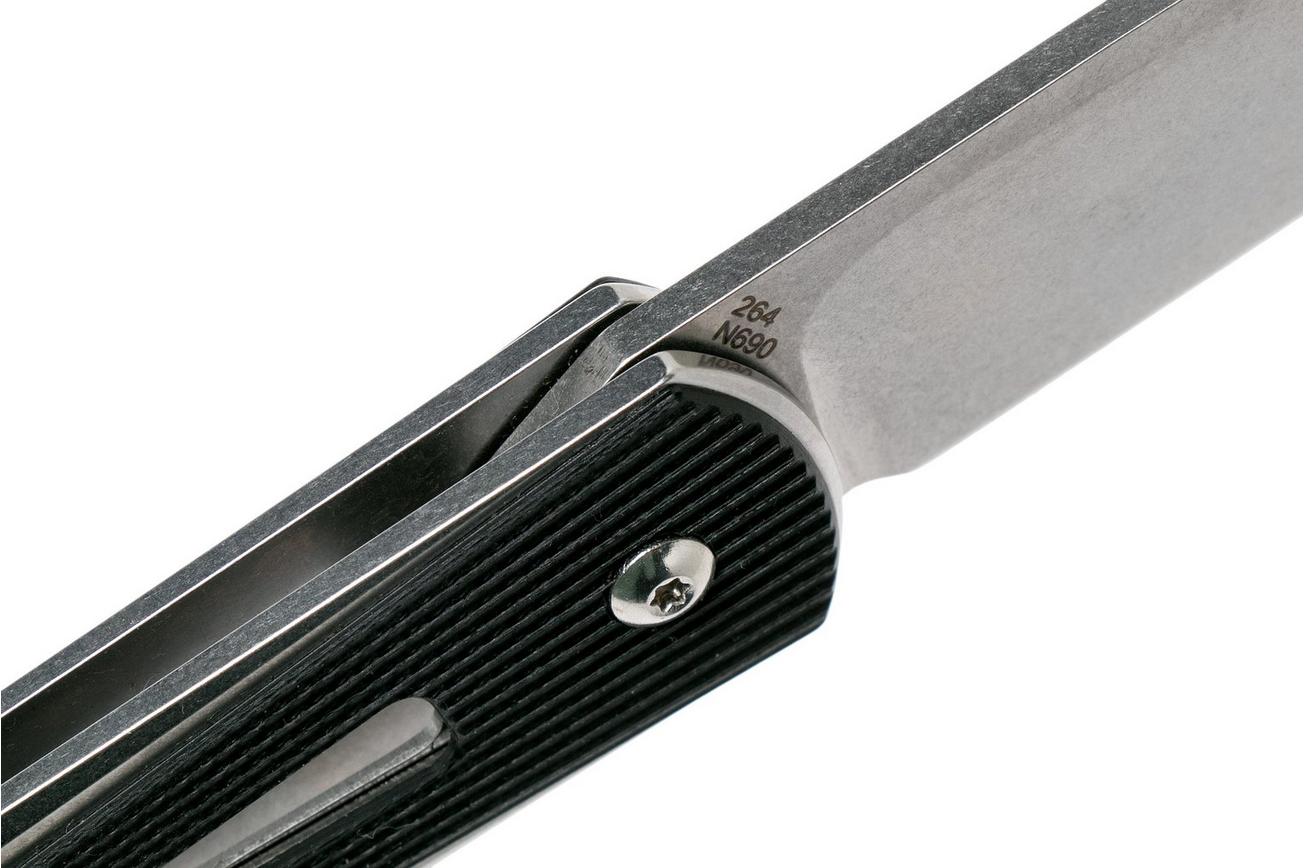 Amare Knives Paragon, stonewashed blade, milled G10, zakmes