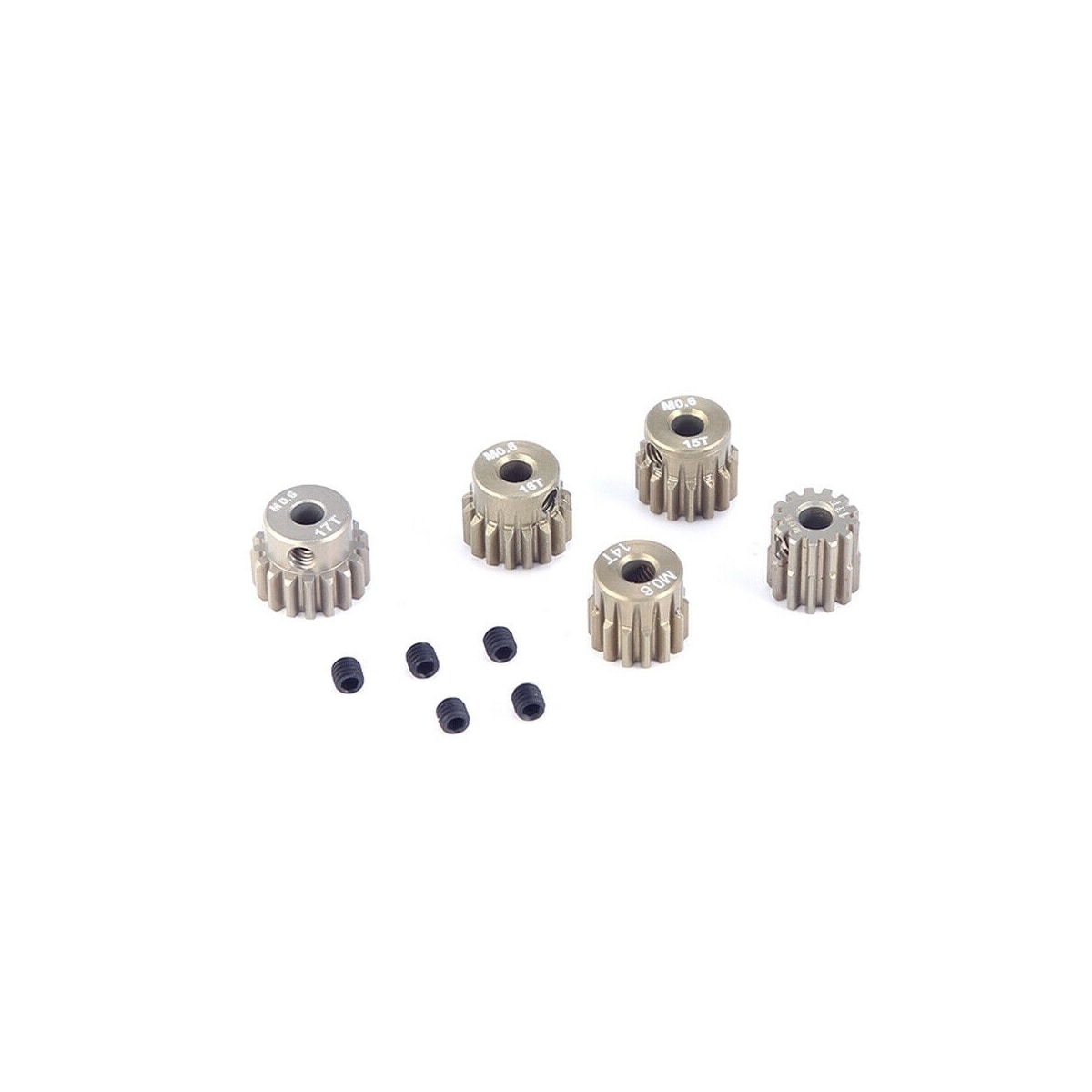 Surpass Hobby M0.6 21/22/23/24/25T Pinions Alu