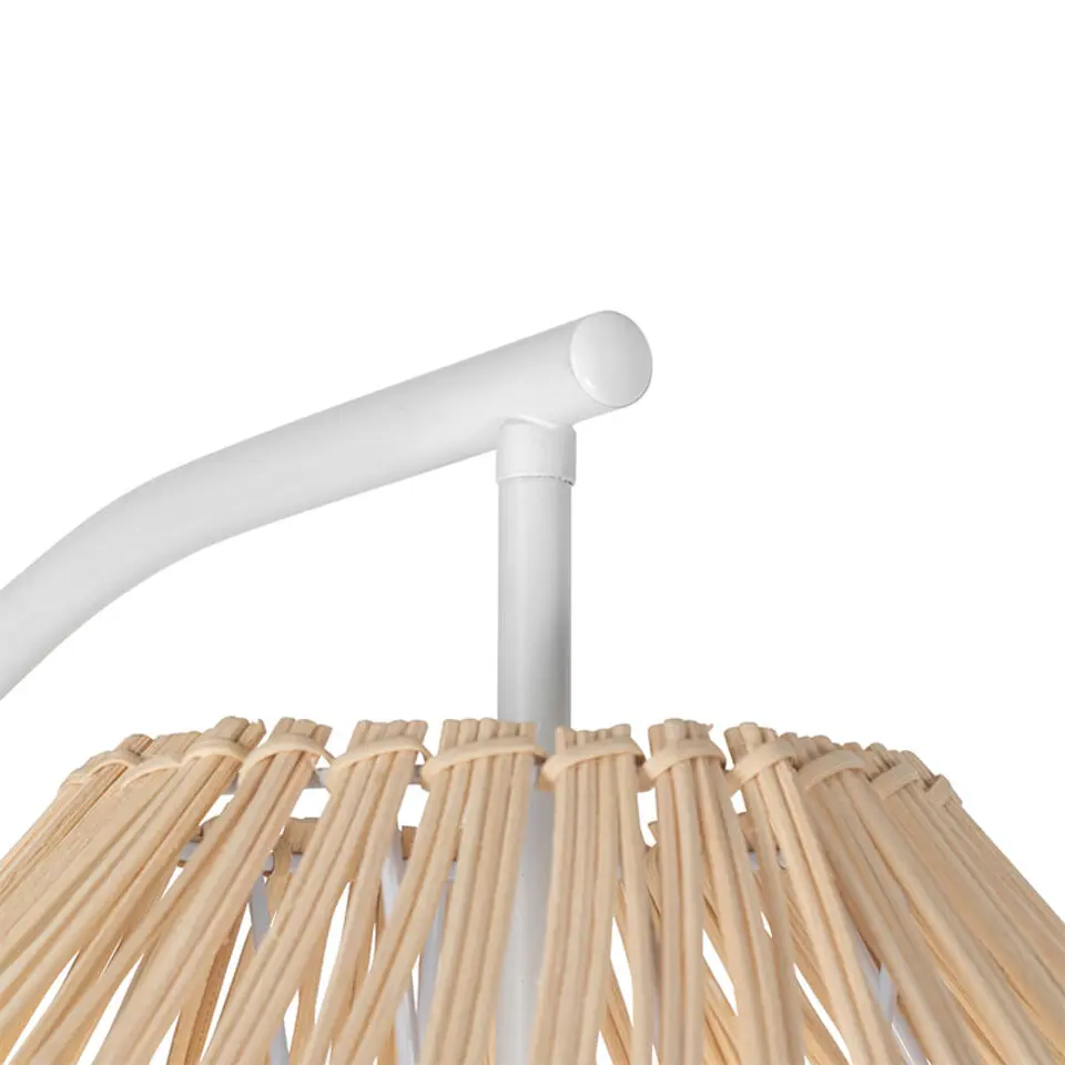 Qazqa vloerlampen sam wit e27