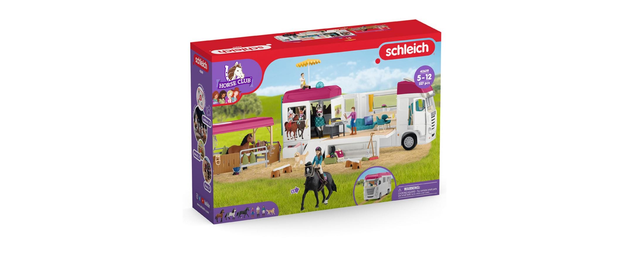 Spielfigurenset Horse Club Pferdetransporter<br>Umfangreiches Pferde-Spielset