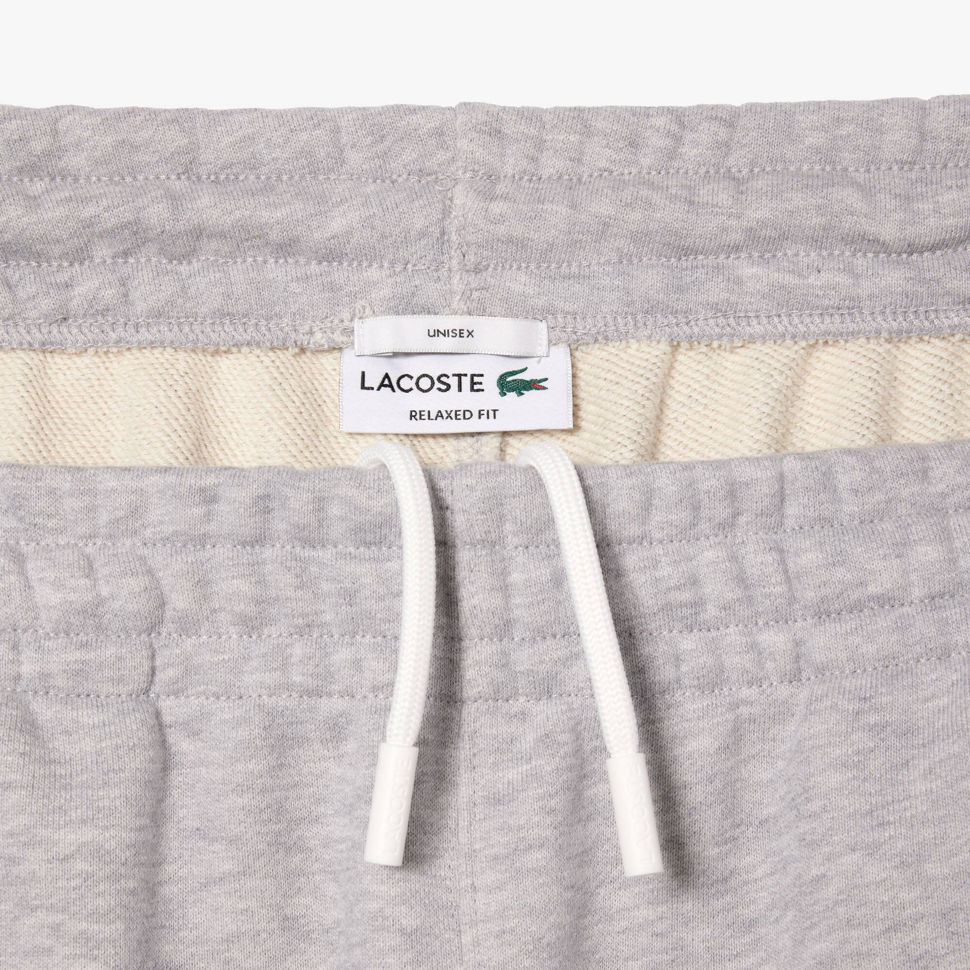 Pantalon de survêtement Jogger unisexe en molleton de coton biologique Pantalons de survêtement - Gris - Lacoste - Unisex