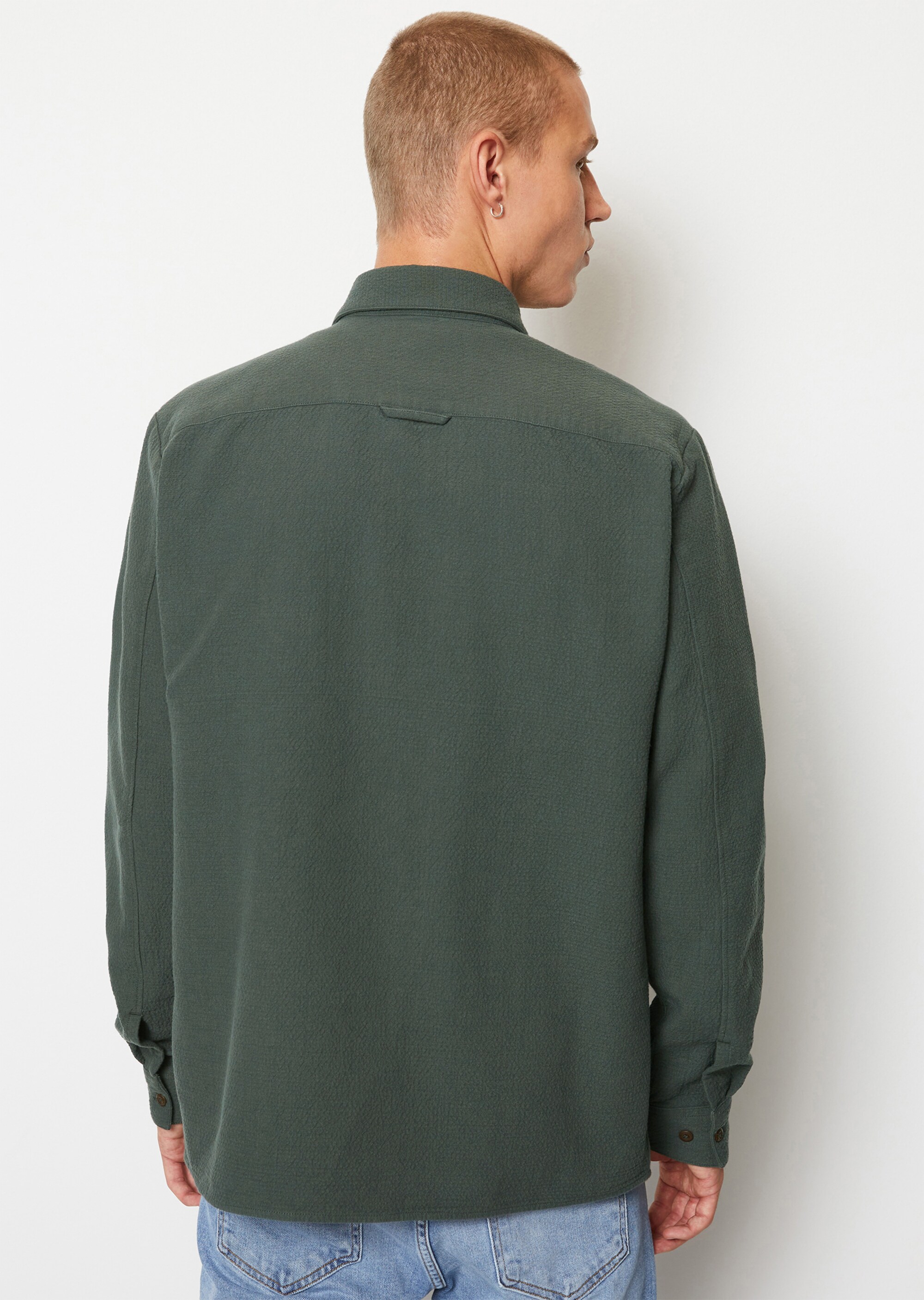 Overshirt aus doppelt gewebter Bio-Baumwolle