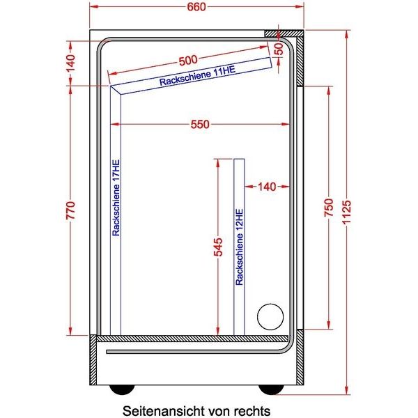 Thon Studio L-Rack 17U Media WH