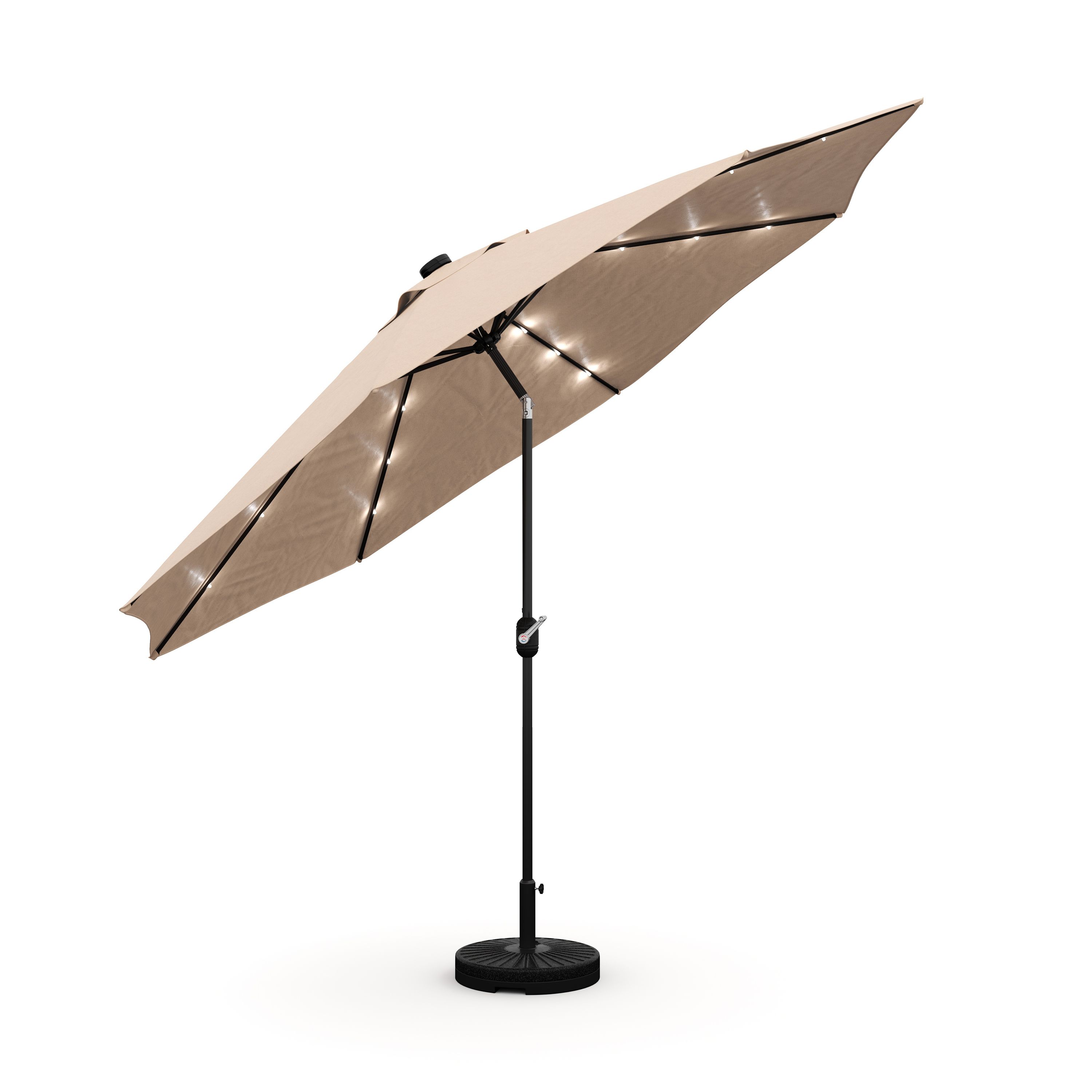 Sonnenschirm VAY mit LED 300 cm braun