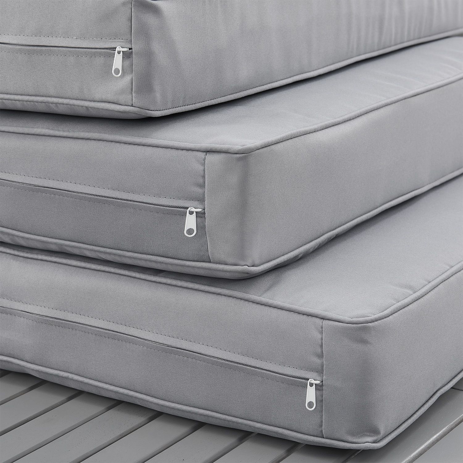 Juskys St. Tropez 4-persoons Loungeset - Anthracite