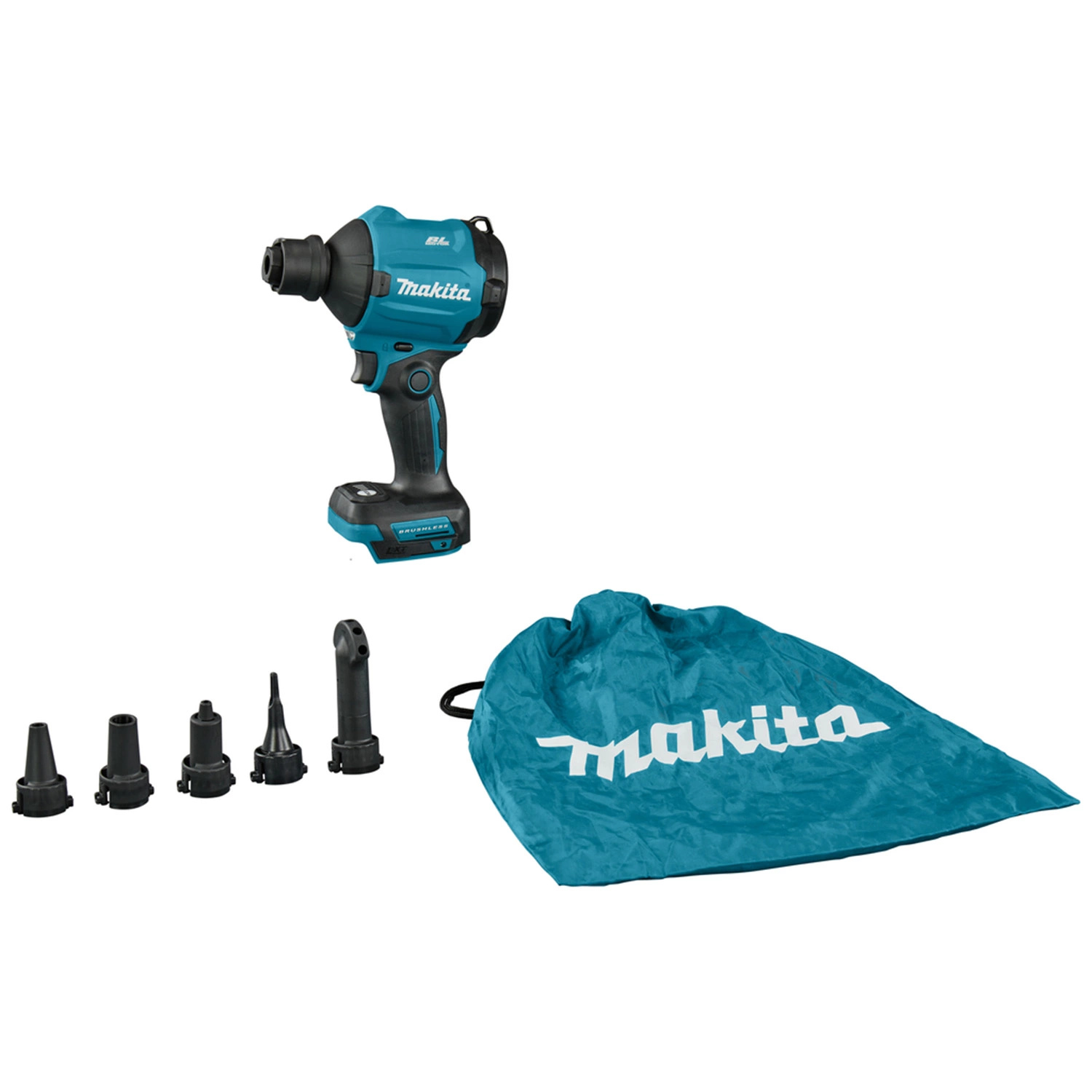 Makita DAS180Z LXT 18V Li-ion accu Blaas- en zuigmachine in gereedschapszak body - 200m/s