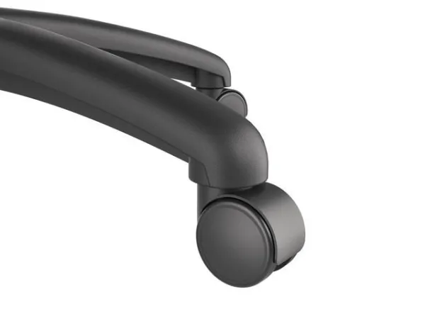 Genesis Trit 500 RGB - Stol - ergonomisk - lænestol - armstøtter - T-formet - vippe - drejeled - tekstil, PU syntetisk læder - sort