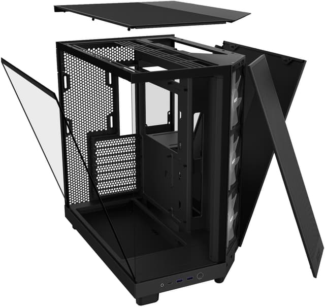 NZXT H6 Flow RGB 2024 PC-kabinet (sort)