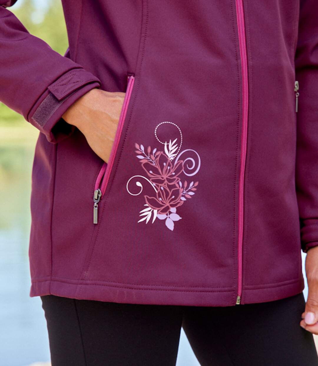 Veste Softshell à Capuche Doublée Polaire