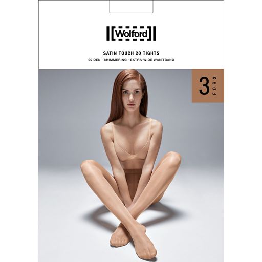 Wolford Satin Touch 20 3-pak Strømpebukser, Admiral, XL