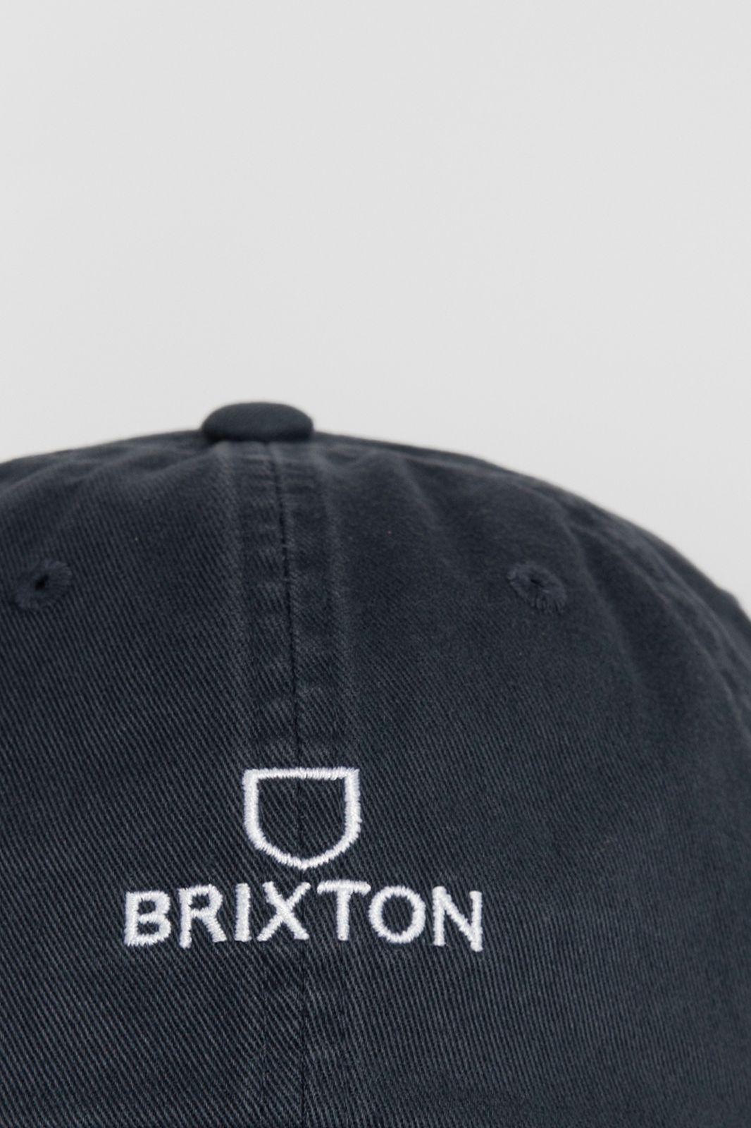 Brixton donkerblauwe pet met washed look