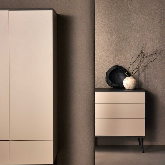 Flow commode 3 tiroirs   Stone        de               Quax