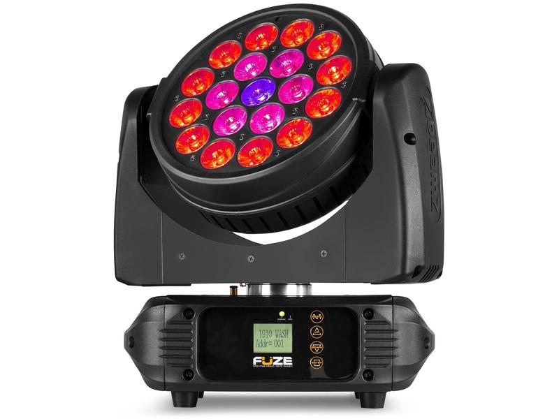 BeamZ Moving Head Fuze1910 Kompakter Moving Head Wash mit Kreislaufkontrolle