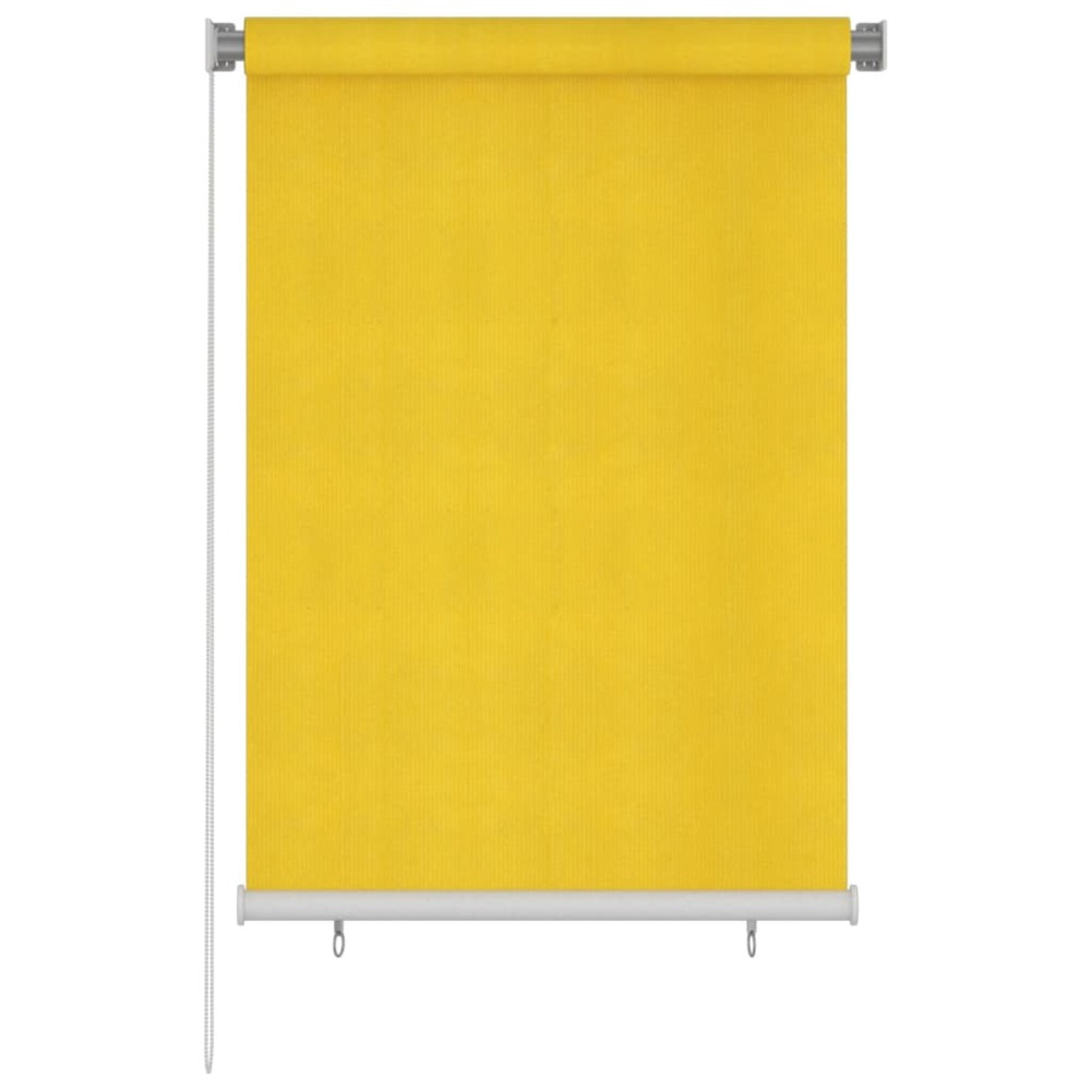 Store roulant d'extérieur 100x140 cm jaune pehd