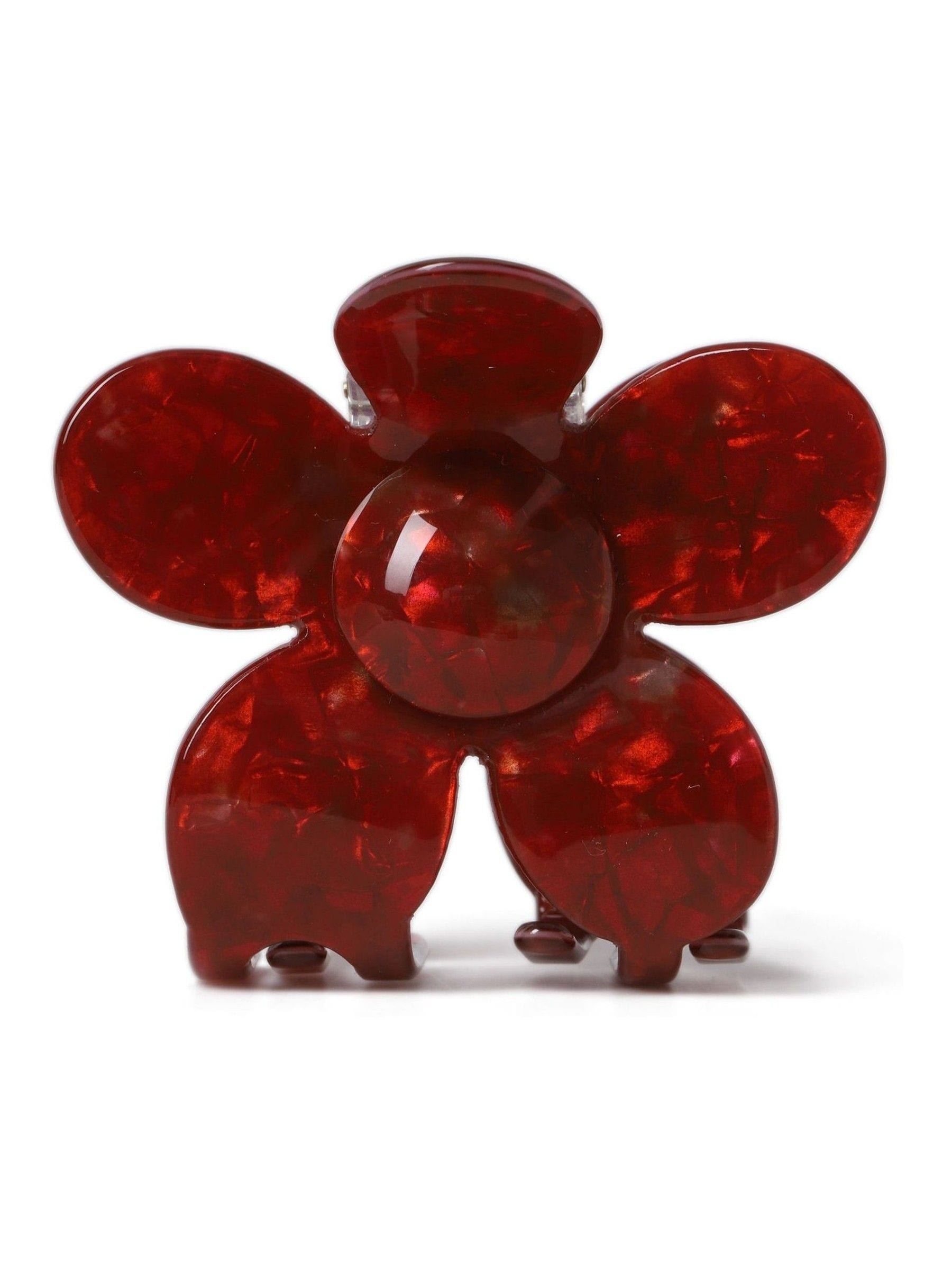 Aela Red Flower Hair Claw