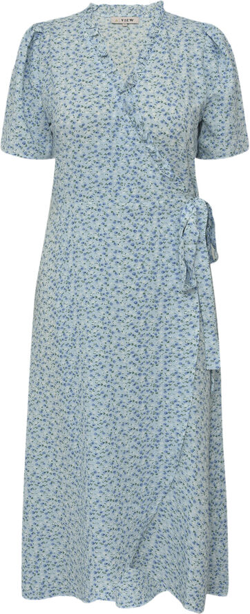 A-VIEW Peony dress Blue/white