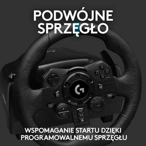 Logitech® | G923 - Rat og pedalsæt - kabling - for PC/ Playstation 4/ Playstation 5