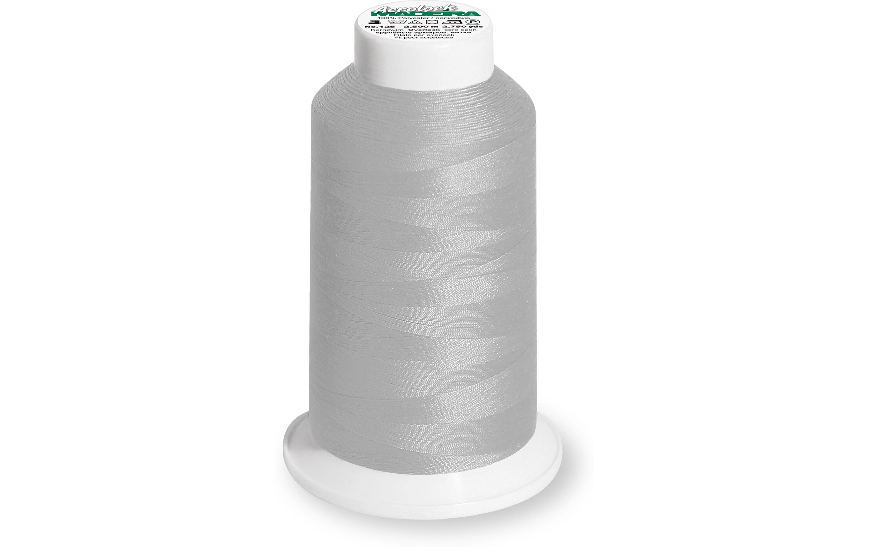 Näh-, Quilt und Overlockgarn Aerolock 125 Grau, 2500 mRobuster Overlockgarn für alle Näh-, Overlock- und Coverlockmaschinen