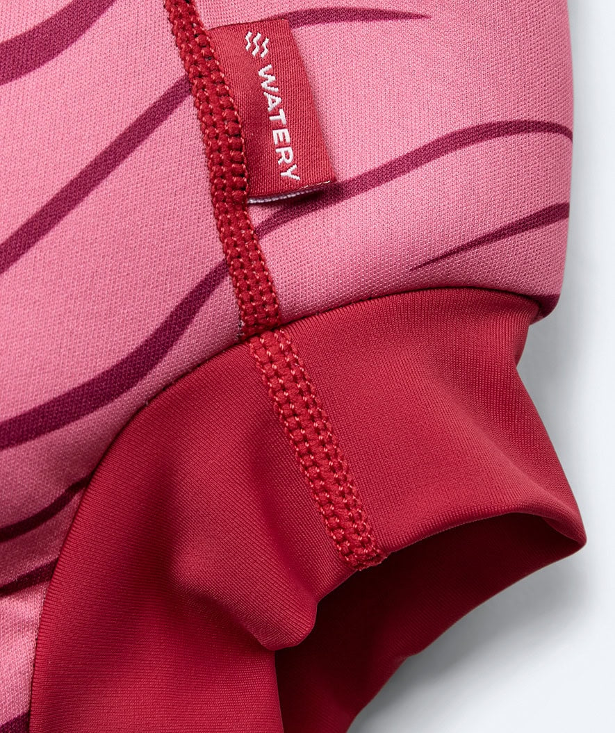 Watery blebadebukser til børn - Neoprene Swim Nappy - Fjord Red
