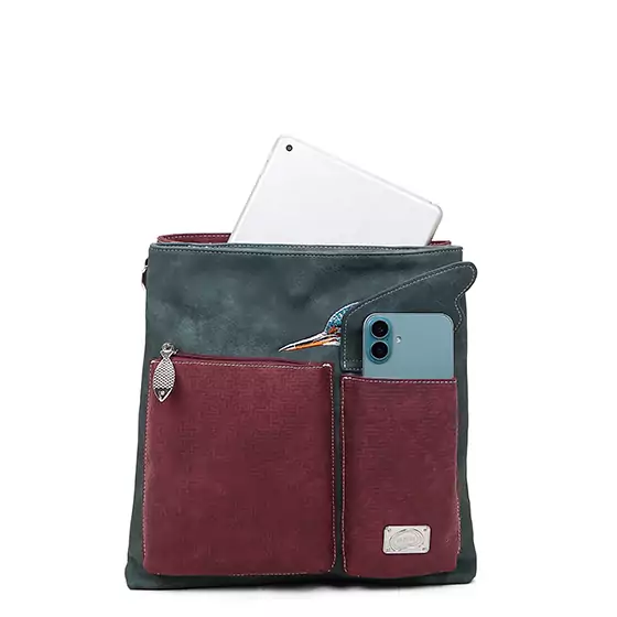 Hi-di-Hi Hand/ Schoudertas King Shopper Dark Blue/ Purple