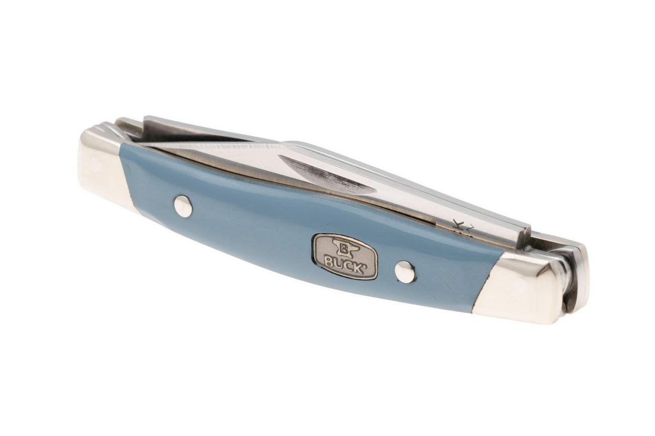 Buck Cadet 0303BLS Satin 420HC, Blue Synthetic Nickel Silver, zakmes
