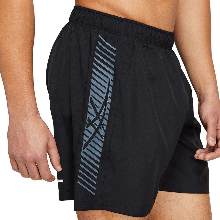 ASICS Icon 7Inch Hardloopbroek Kort Zwart/Grijs Heren