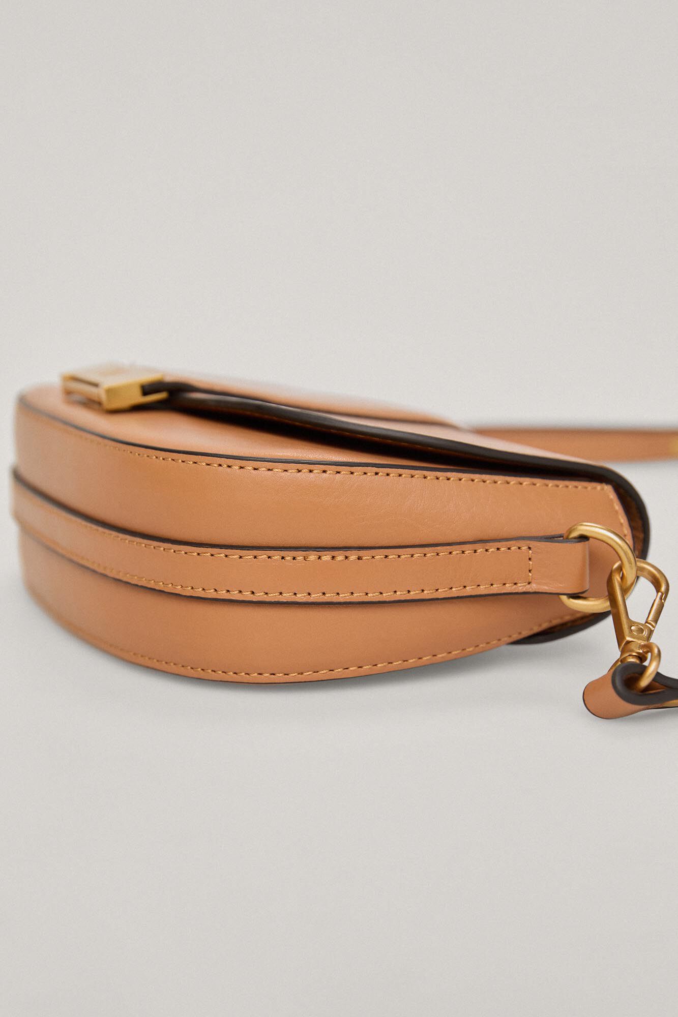 Bolsa de ombro em couro - Marrom