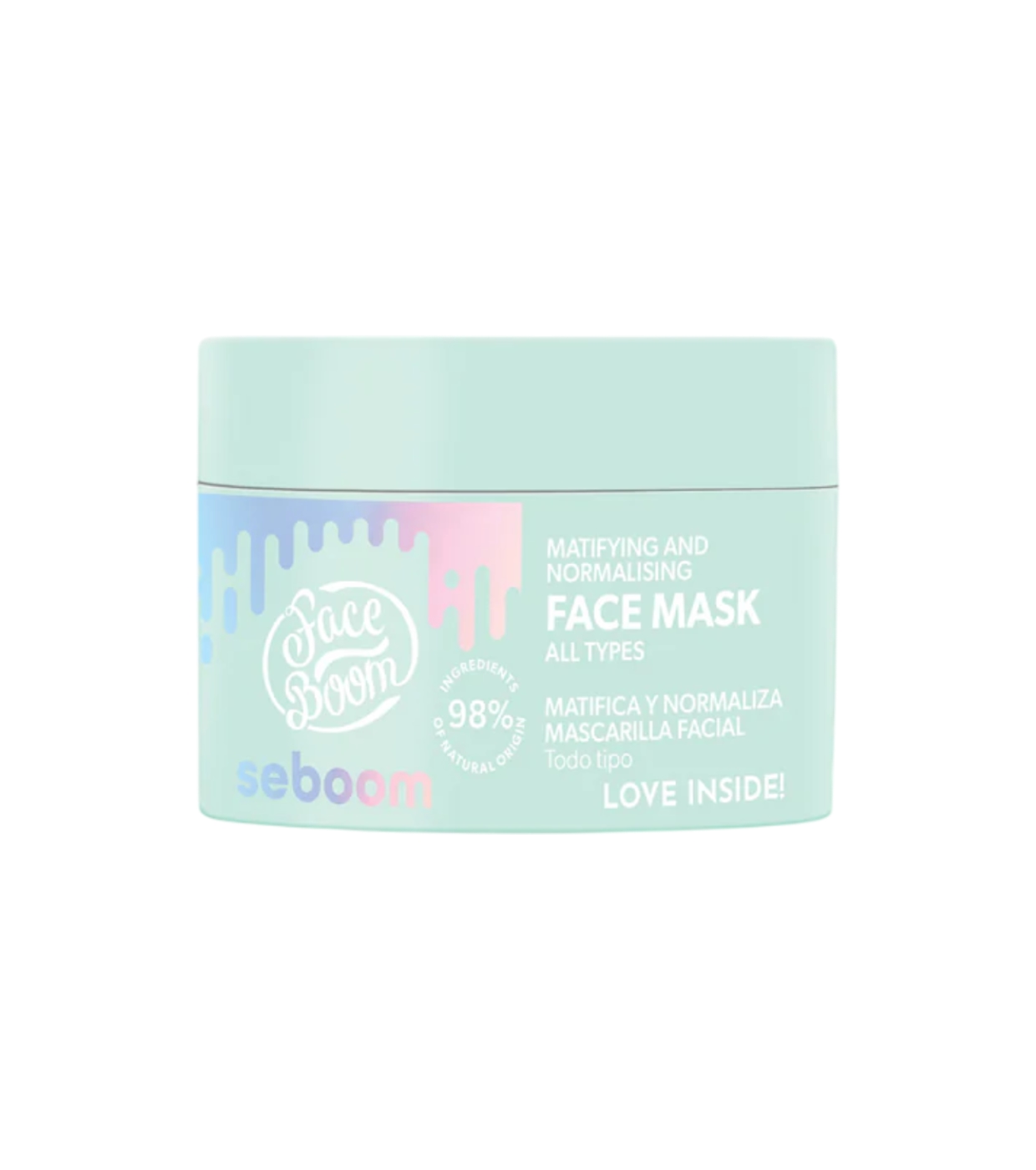 Bodyboom - *Seboom* - Máscara facial matificante - Pele mista e oleosa