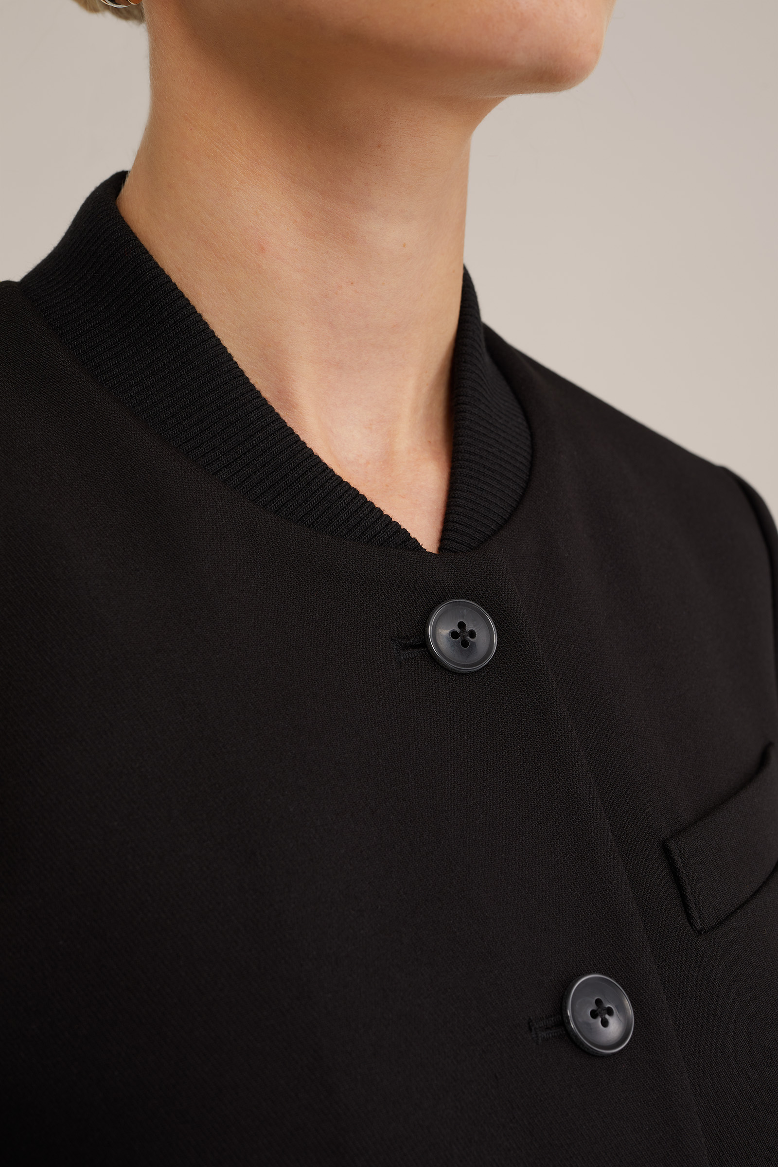 cropped bomber WE Fashion Zwart