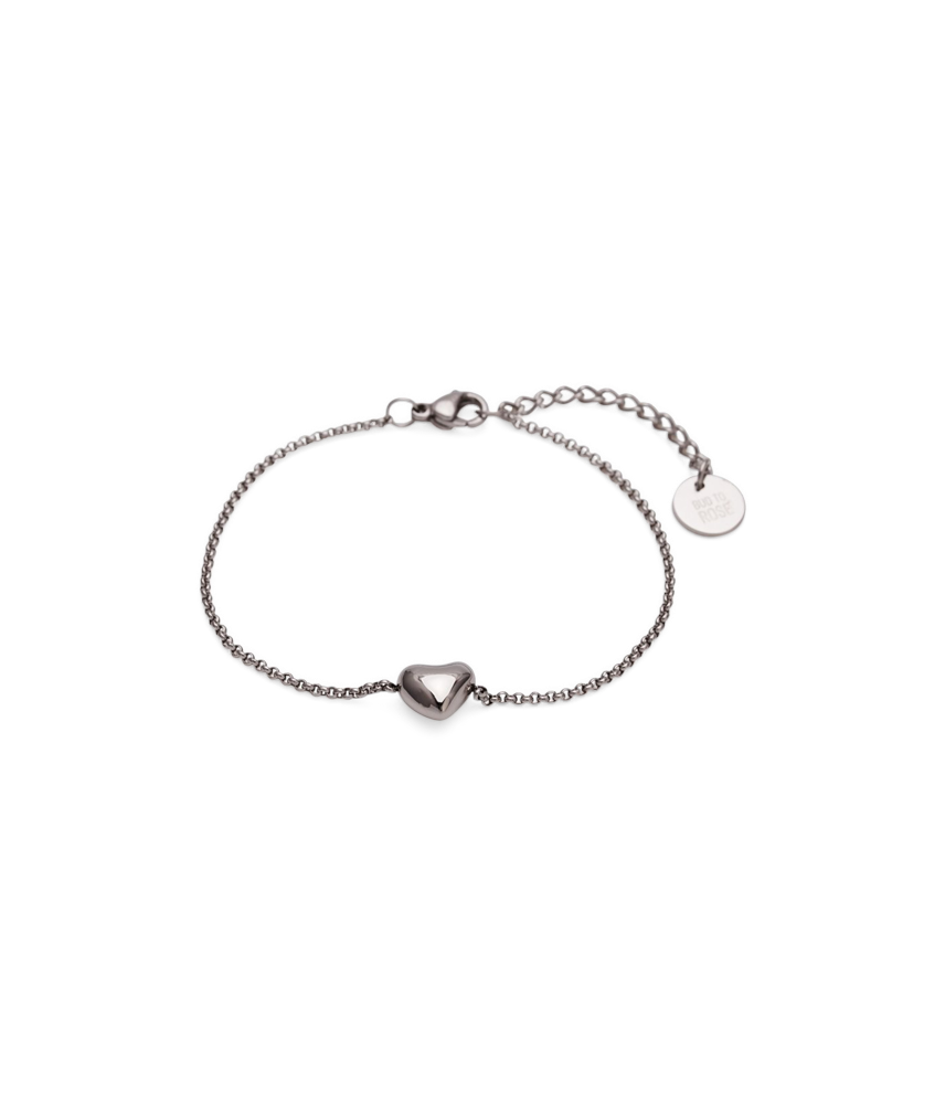 Dawn-armbånd | Rustfrit stål. 15,5 - 18,5 cm. | Silver | BUD TO ROSE