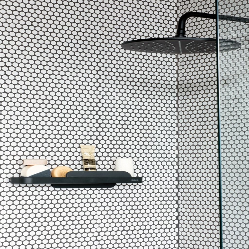 MindSet doucheplanchet met wisser - Dark Grey