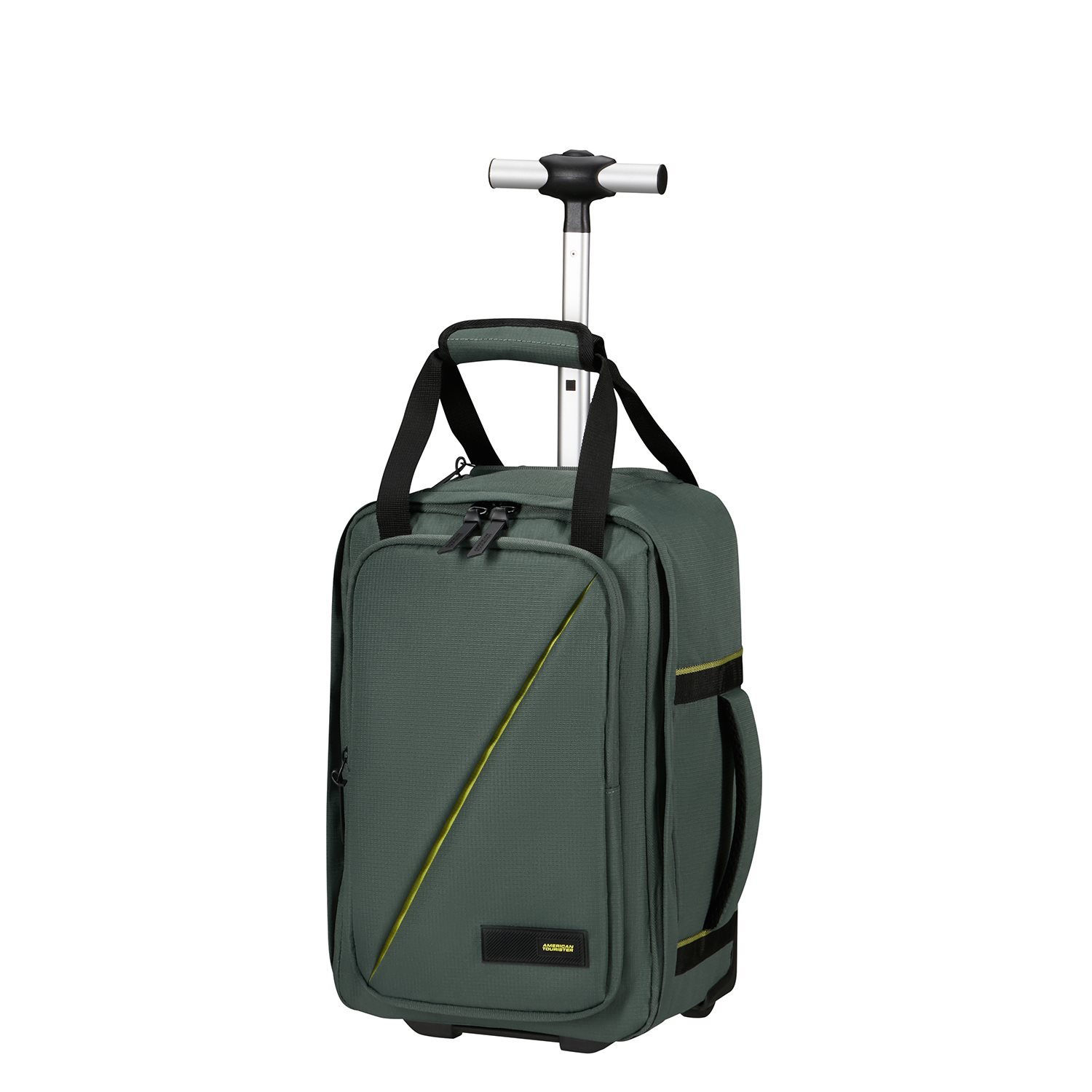 American Tourister Take2Cabin Backpack S Underseater Wheels Dark Forest