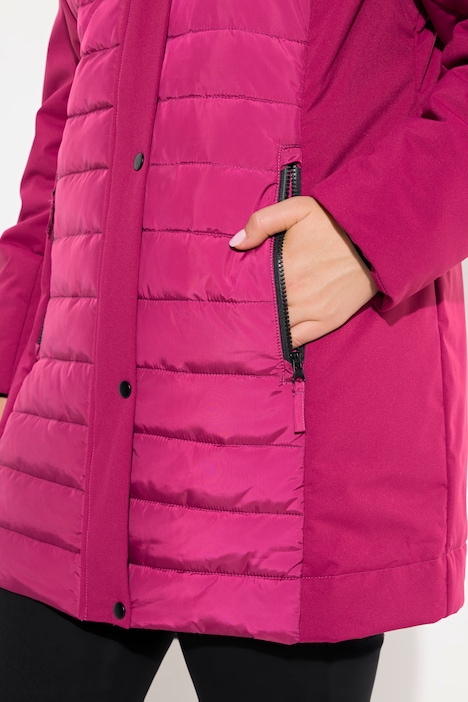 HYPRAR Hybridjacke, Stepp/Softshell, Stehkragen, Kapuze