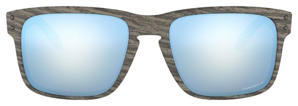 Lunettes Oakley Holbrook Woodgrain Collection / Prizm Deep Water Polarized / Marron / Ref : OO9102-J955