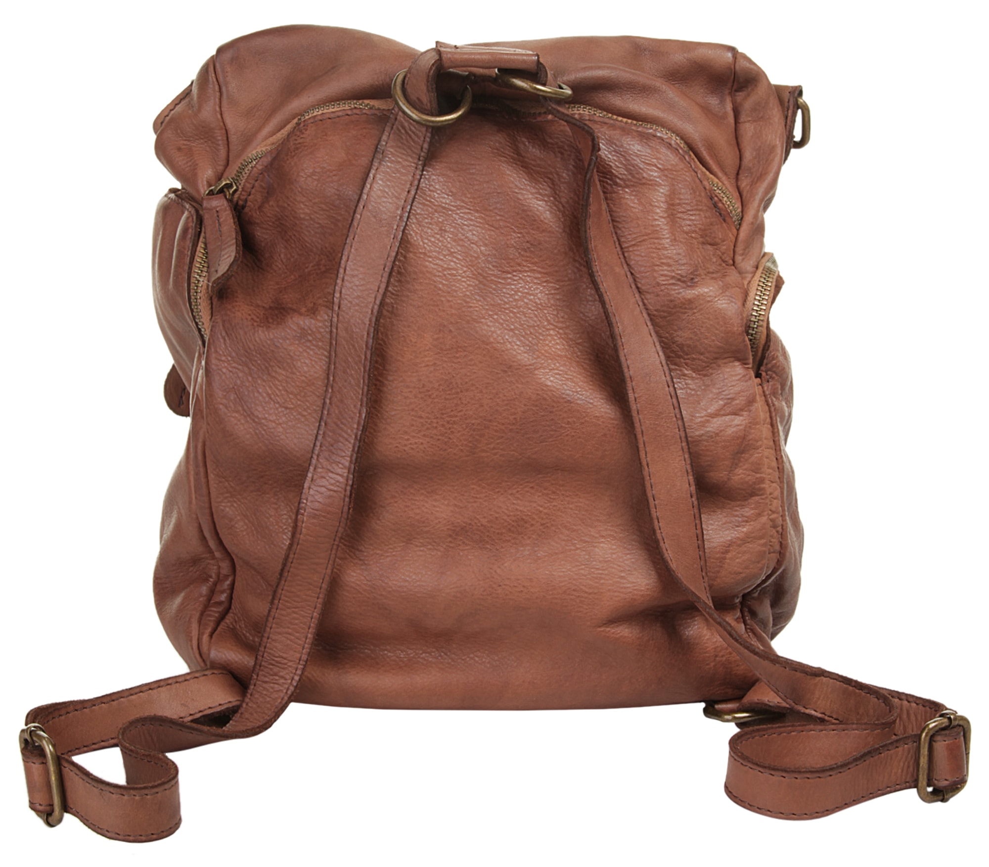 Samantha Look Cityrucksack echt Leder, Made in Italy