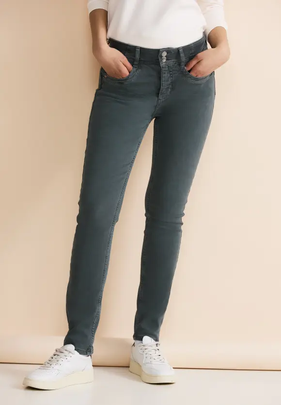 Free to move Jeans - dull green washed
