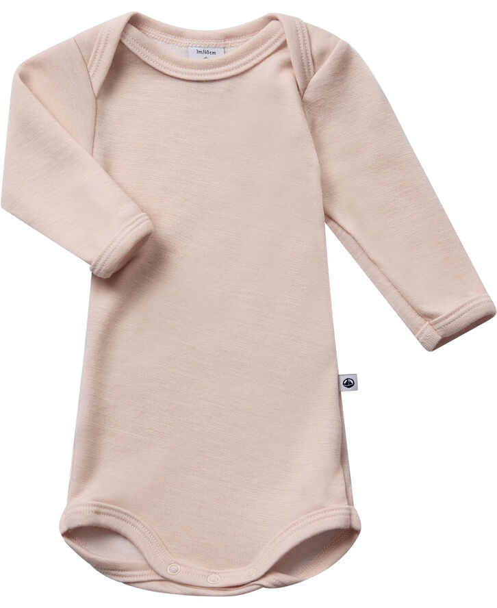 Petit Bateau LONG SLEEVE BODYSUIT 3M Saline