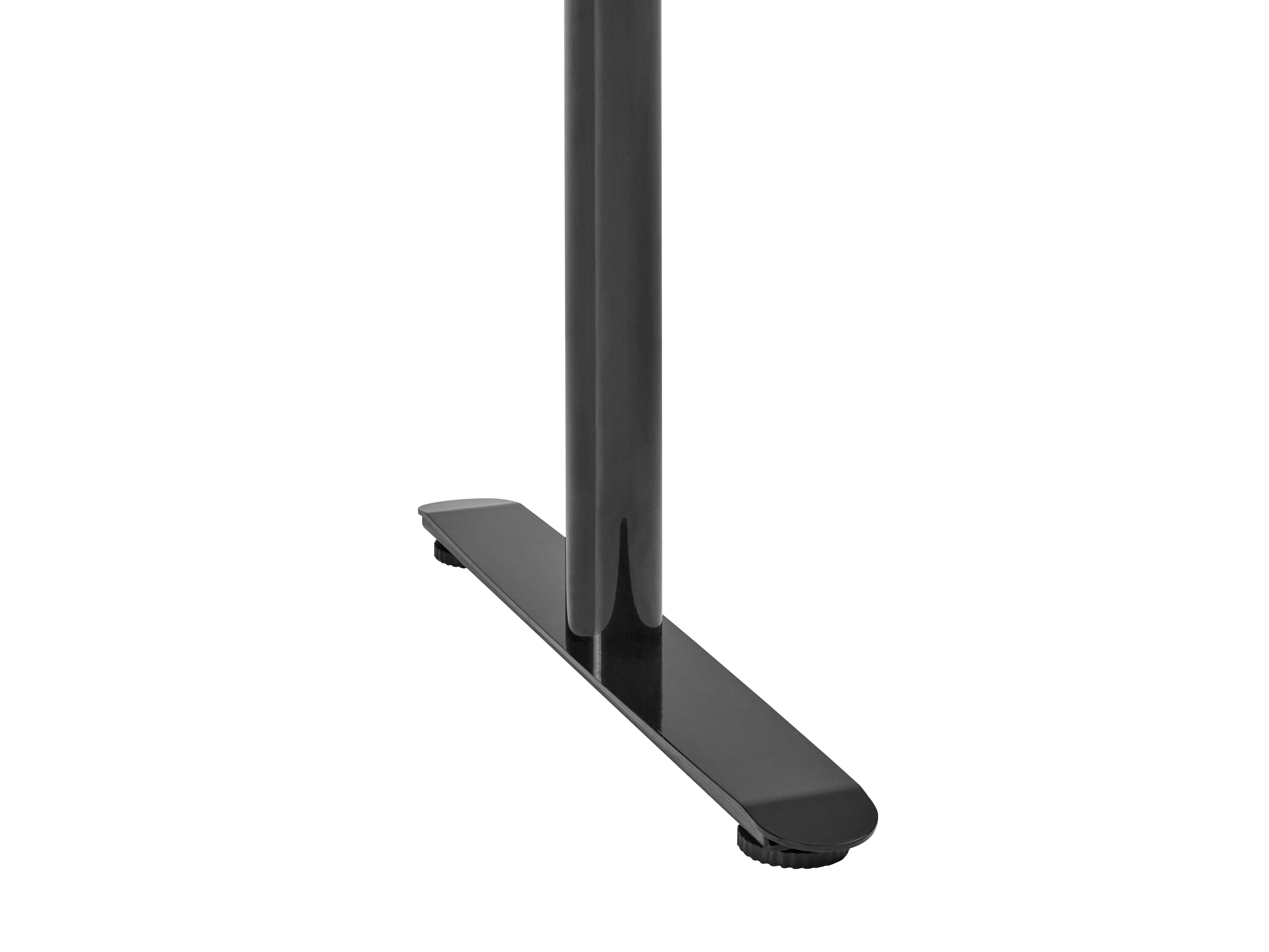 Handmatig verstelbaar sta-bureau DESTINAS Wit/zwart 160 cm 72 cm