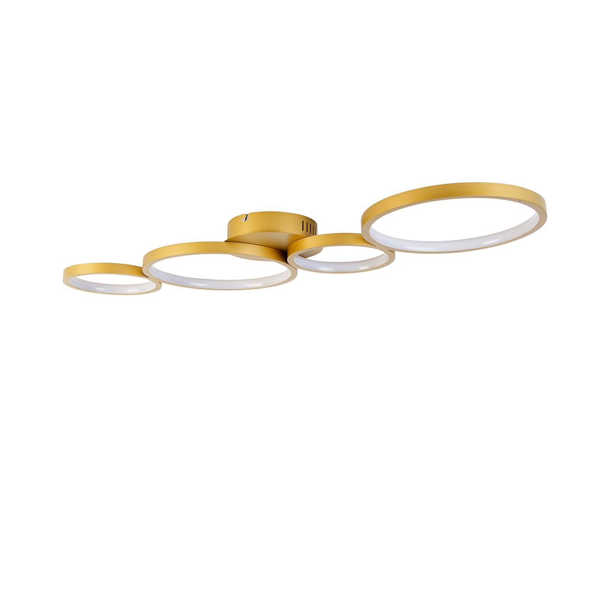 Plafondlamp goud incl. LED 3 staps dimbaar 4-lichts - Lupolo