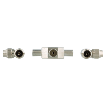Q-Link coax splitter tv 2 male/female haaks