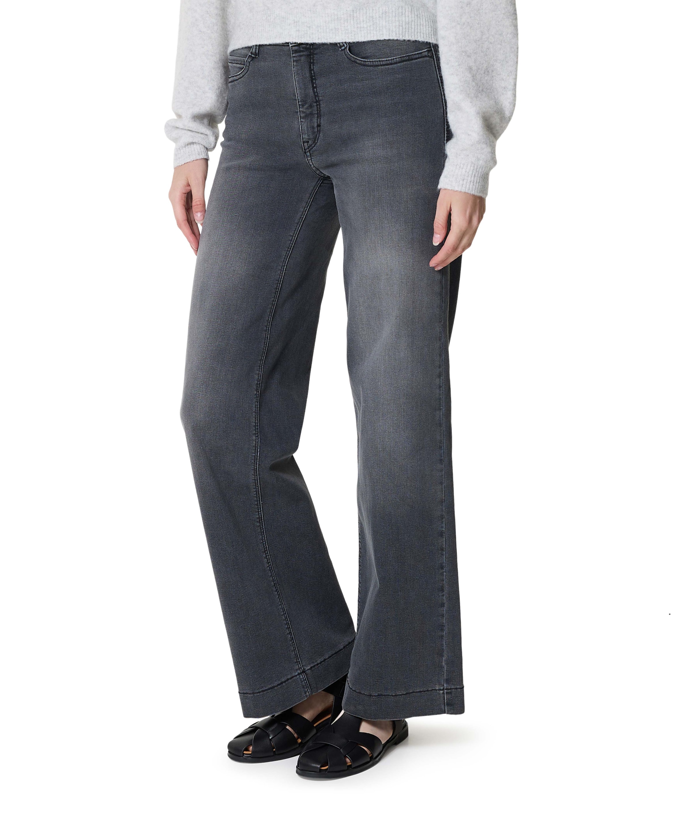 MAC DREAM WIDE dames jeans grijs